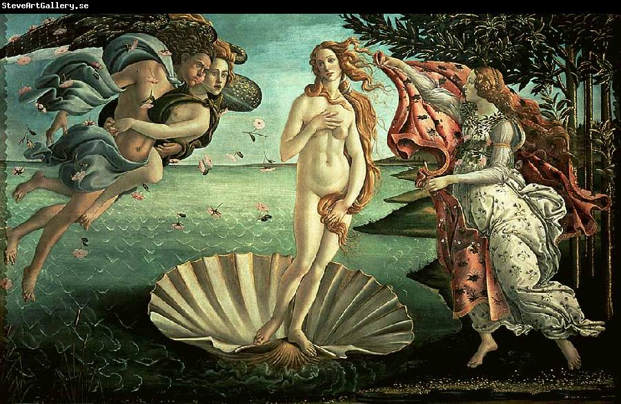 BOTTICELLI, Sandro The Birth of Venus fg